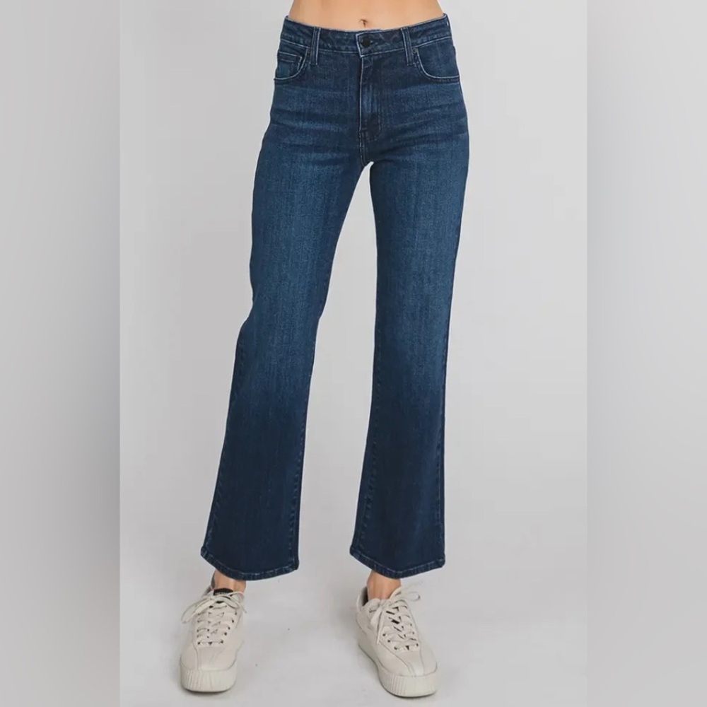 High-Rise Straight Leg Women’s Jeans in Dark Blue